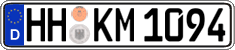 German license plate, Regular plates