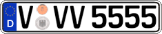 German license plate, Regular plates