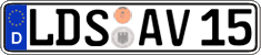 German license plate, Regular plates