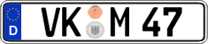 German license plate, Regular plates