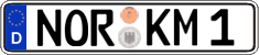 German license plate, Regular plates