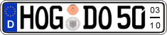 German license plate, Seasonal plates