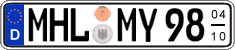 German license plate, Seasonal plates