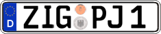 German license plate, Regular plates