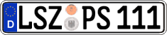 German license plate, Regular plates