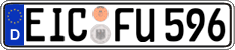 German license plate, Regular plates