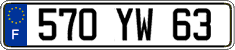 French license plate, FNI