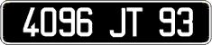 French license plate, FNI
