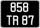 French license plate, FNI