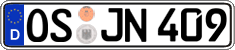 German license plate, Regular plates