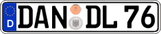 German license plate, Regular plates