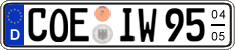 German license plate, Seasonal plates