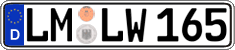 German license plate, Regular plates