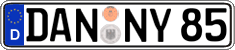 German license plate, Regular plates