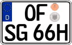 German license plate, Plates for oldtimers (type 