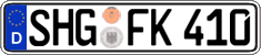 German license plate, Regular plates