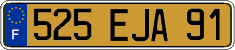 French license plate, FNI