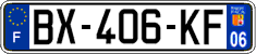French license plate, SIV (ordinary)
