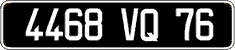 French license plate, FNI
