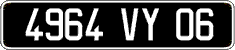 French license plate, FNI