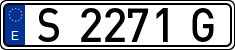 License plates of Spain, 1971 year series