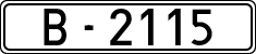 License plates of Spain, 1900 year series