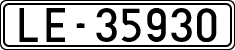 License plates of Spain, 1900 year series