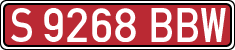License plates of Spain, Specialty plates