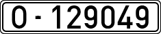 License plates of Spain, 1900 year series
