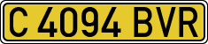 License plates of Spain, Specialty plates
