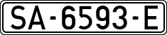 License plates of Spain, 1971 year series