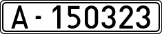 License plates of Spain, 1900 year series