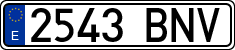 License plates of Spain, Ordinary (2000)