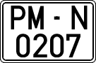 License plates of Spain, 1971 year series
