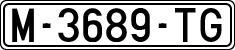 License plates of Spain, 1971 year series