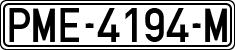 License plates of Spain, Official and military plates