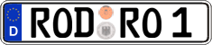 German license plate, Regular plates
