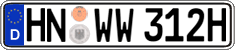 German license plate, Plates for oldtimers (type 