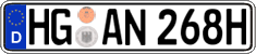 German license plate, Plates for oldtimers (type 