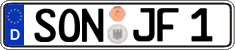 German license plate, Regular plates