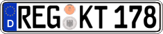 German license plate, Regular plates