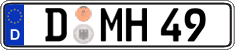 German license plate, Regular plates