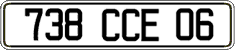 French license plate, FNI