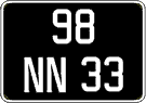 French license plate, FNI