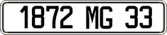 French license plate, FNI