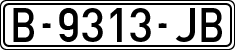 License plates of Spain, 1971 year series