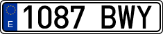 License plates of Spain, Ordinary (2000)
