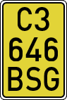 License plates of Spain, Specialty plates