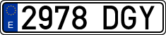 License plates of Spain, Ordinary (2000)
