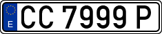 License plates of Spain, 1971 year series